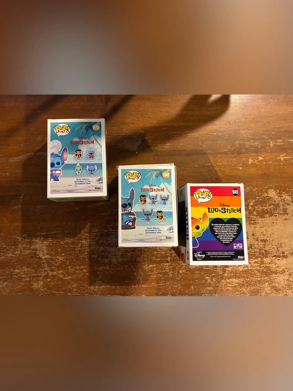 3 Stitch Disney Funko Pops! New in Box. $38 for all 3.